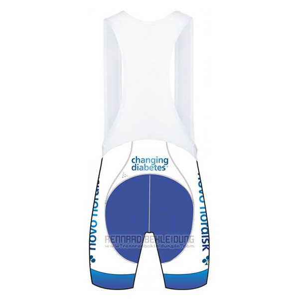 2017 Fahrradbekleidung Novo Nordisk Wei Trikot Kurzarm und Tragerhose